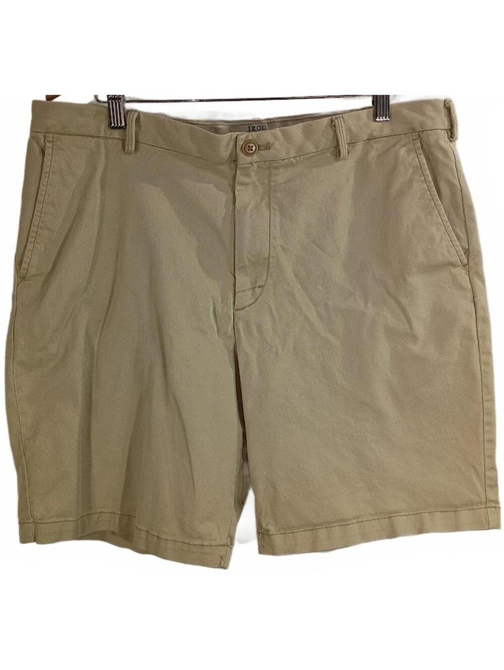 Izod Men's Khaki Casual Shorts Size 36/9.5
